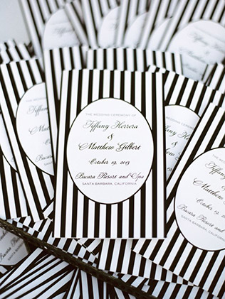 Черно-белая свадьба - приглашения